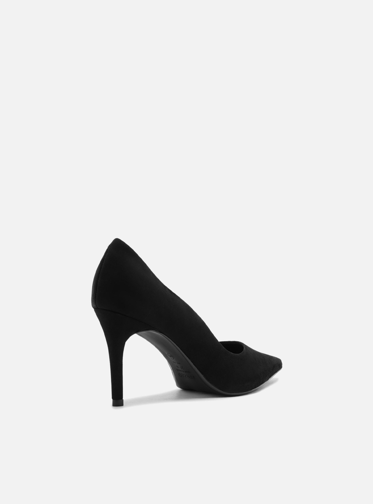 Scarpin Preto Nobuck Salto Fino Bico Fino — foto 3
