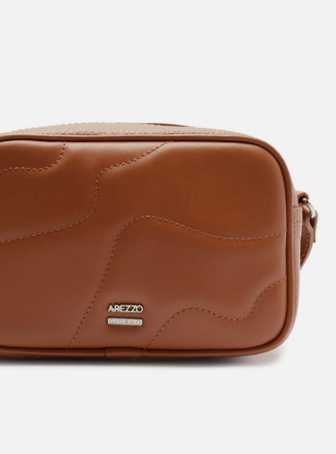 Bolsa Tiracolo Marrom Waves Pequena Elisa