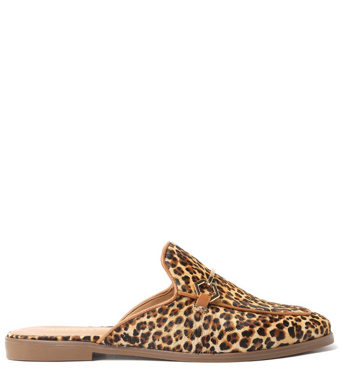 Mule Animal Print Pelo Bridão Onça