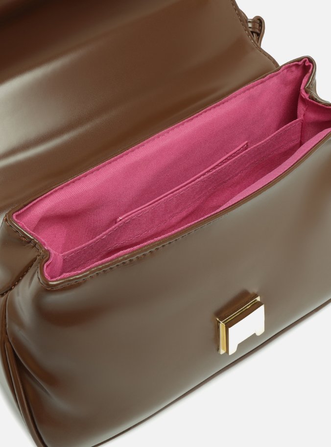 Bolsa Tiracolo Marrom Pequena