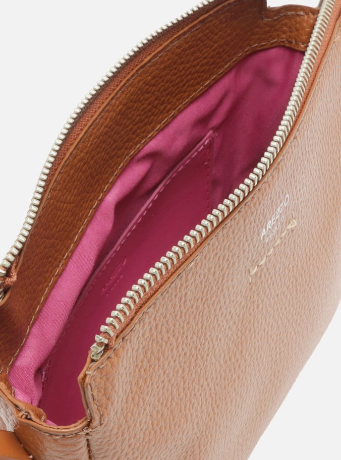 Bolsa Tiracolo Marrom Média