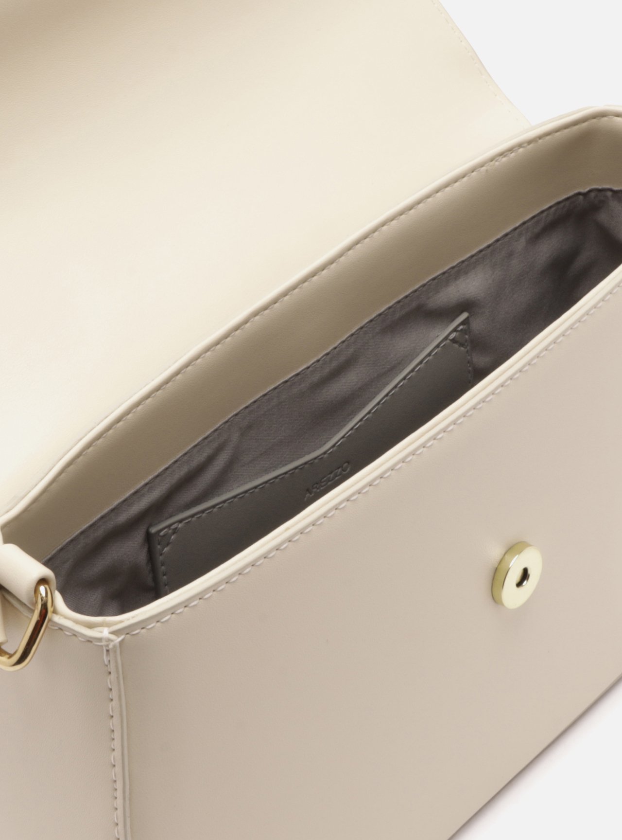 Bolsa Shoulder Branca Média Metais — foto 4