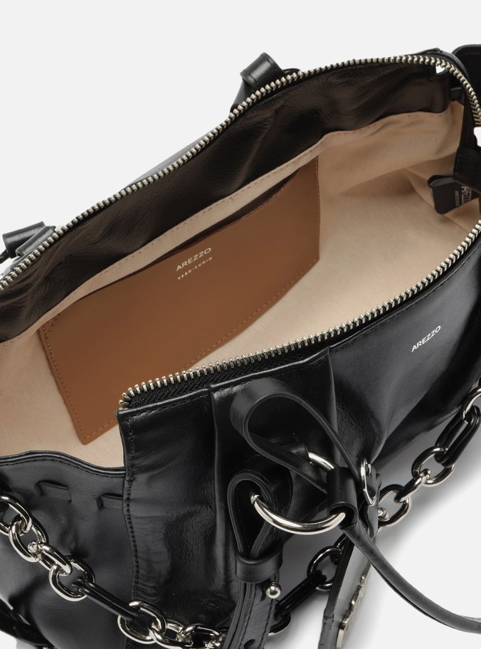 Bolsa Tote Couro Preta Média