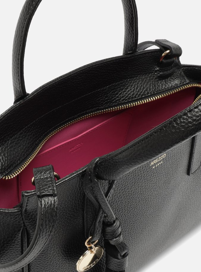 Bolsa Tote Preta Grande Charm Barbicacho