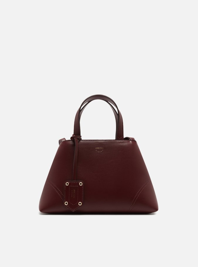 Bolsa Tote Vermelha Média Costuras Bag Charm