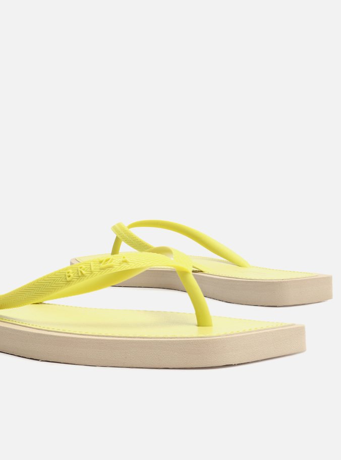 Chinelo de Dedo Amarelo Square Bicolor Brizza Color