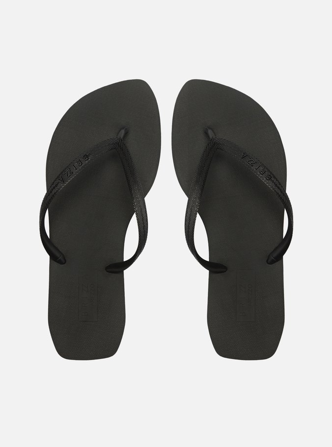 Chinelo de Dedo Preto Leaf Brizza