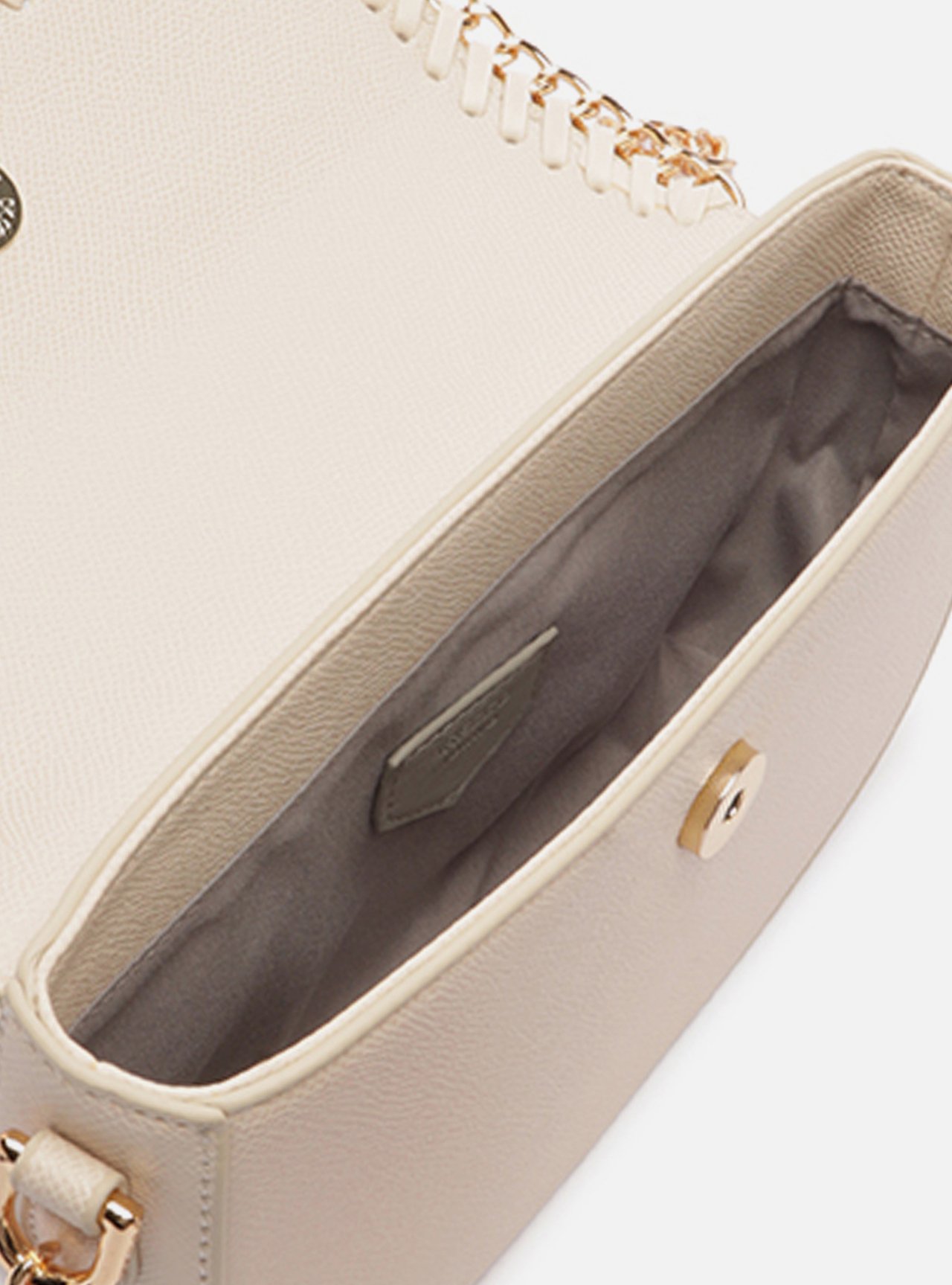 Bolsa Tiracolo Marrom Pequena Corrente — foto 4