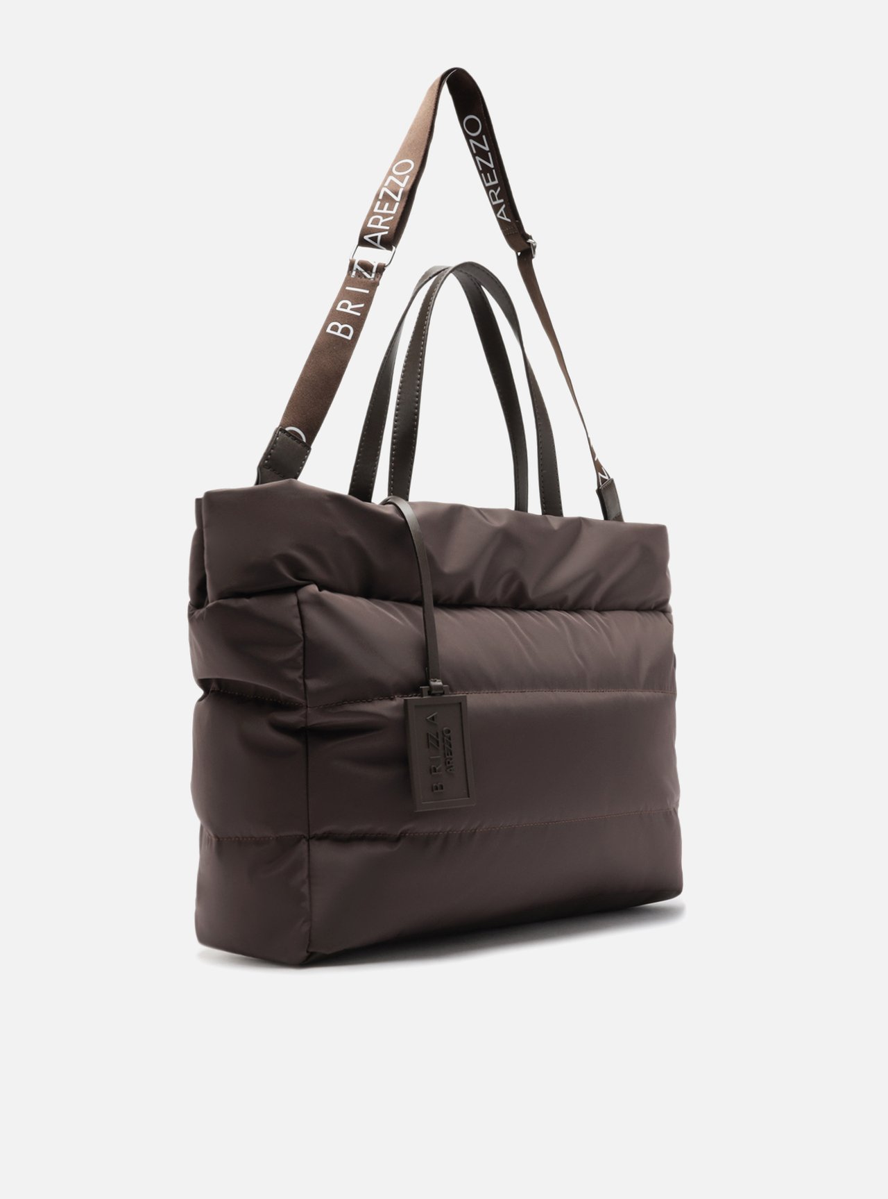 Bolsa Shopping Marrom Grande Matelassê Brizza — foto 5