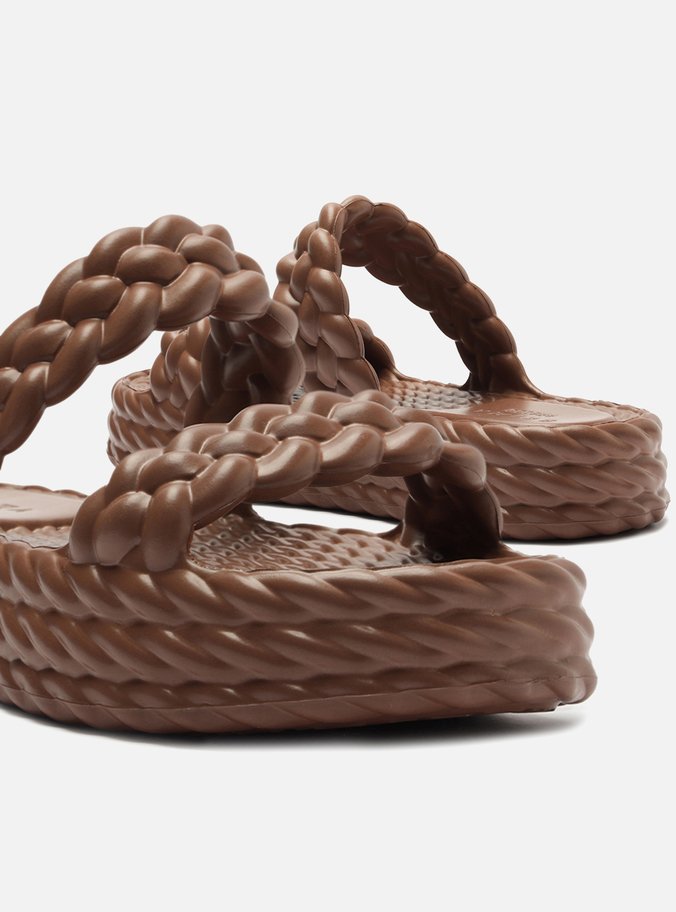 Sandália Marrom Flatform Marrocos Up