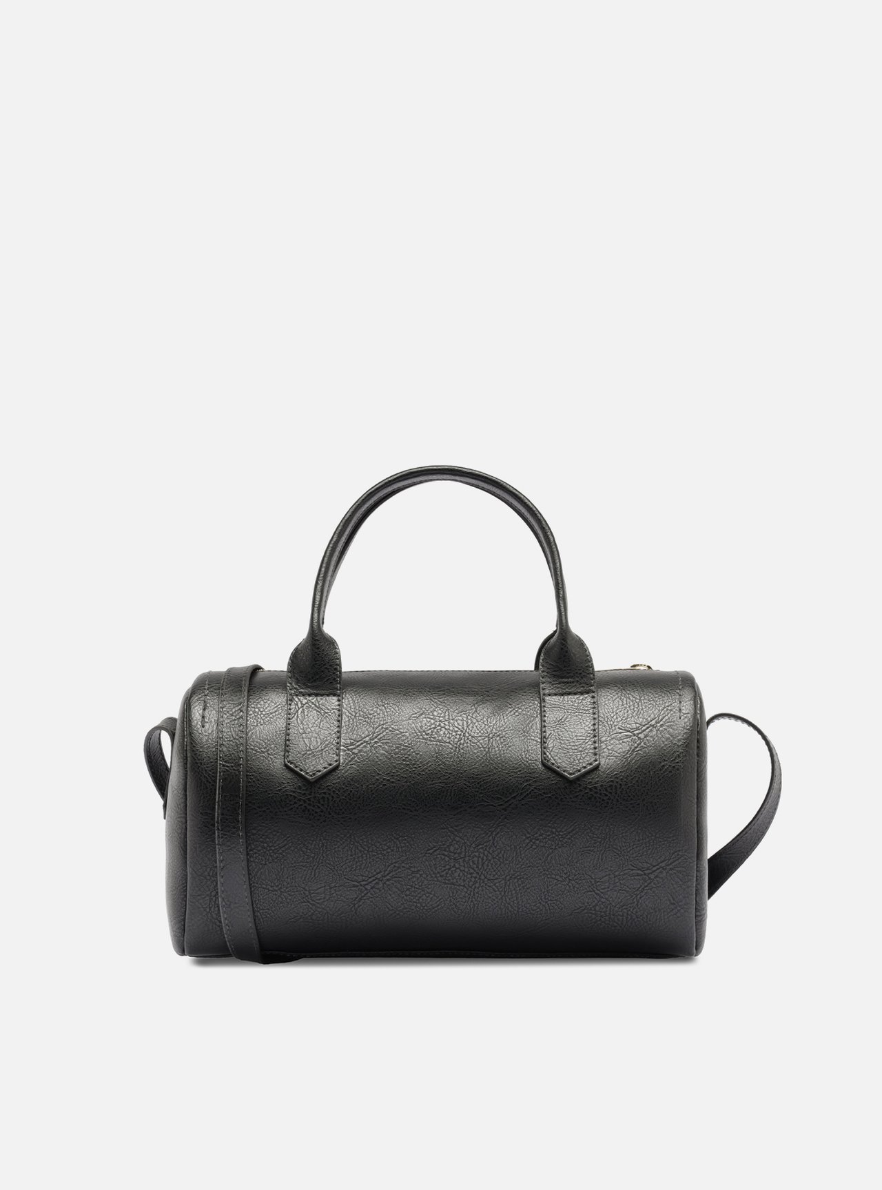 Bolsa Tiracolo Preta Média Metais — foto 3