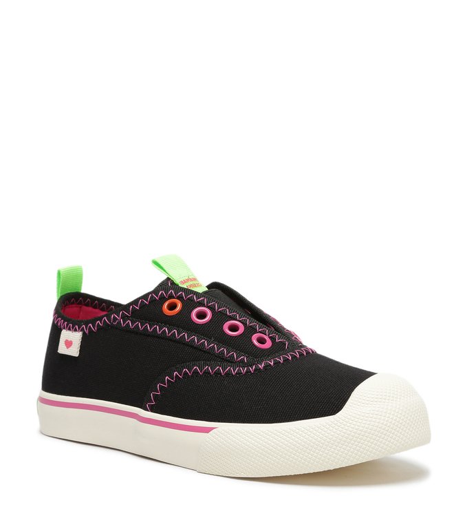 Tênis Infantil Slip On Preto Lona