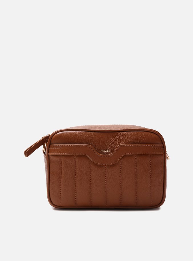 Bolsa Tiracolo Marrom Couro Francine Pequena Cúrcuma