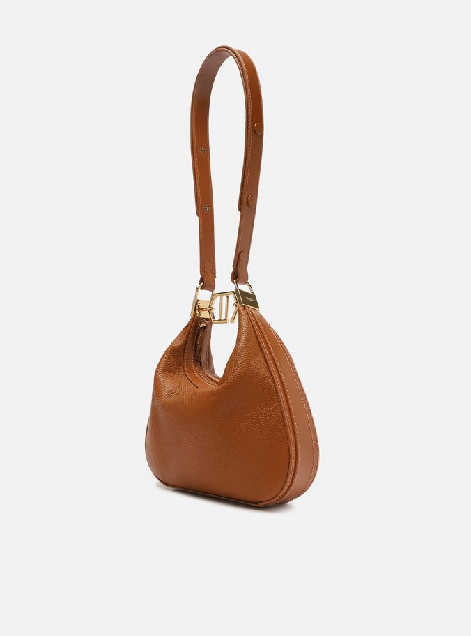 Bolsa Tiracolo Marrom Couro Harper Pequena