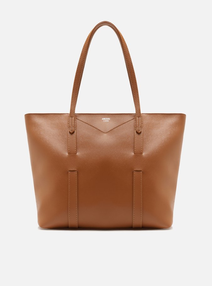 Bolsa Shopping Laranja Grande Tiras Capa