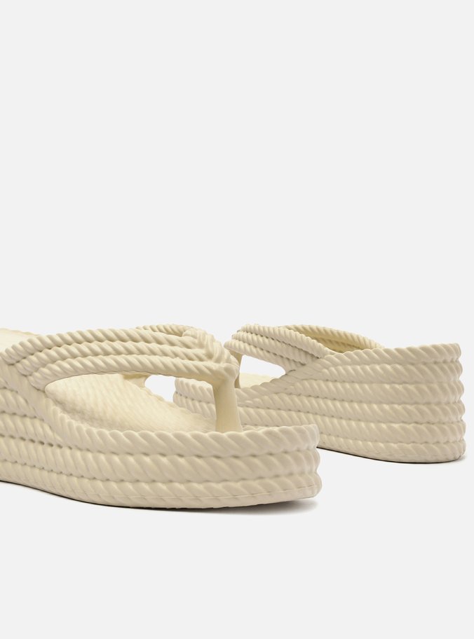 Tamanco Plataforma Off-White Marrocos Sun