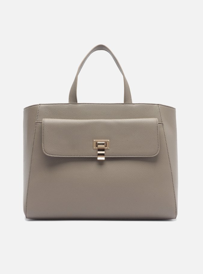 Bolsa Tote Cinza Grande