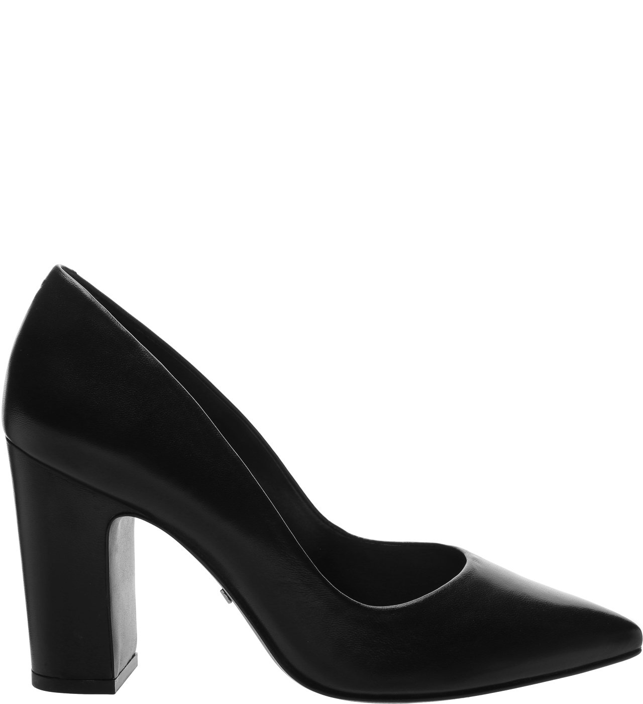Scarpin Couro Croco Retrô Preto — foto 1