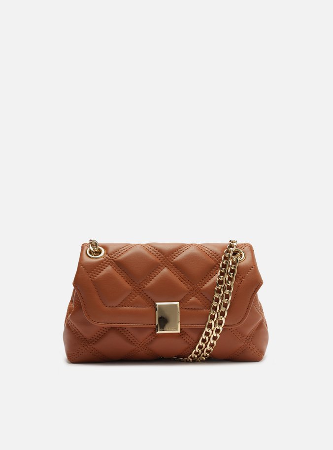Bolsa Tiracolo Vermelha Matelassê Pequena Corrente