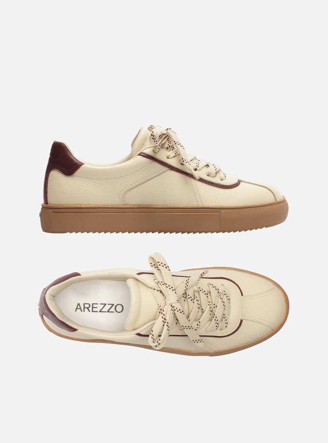 Tênis Off-White Couro Sola Baixa Básico