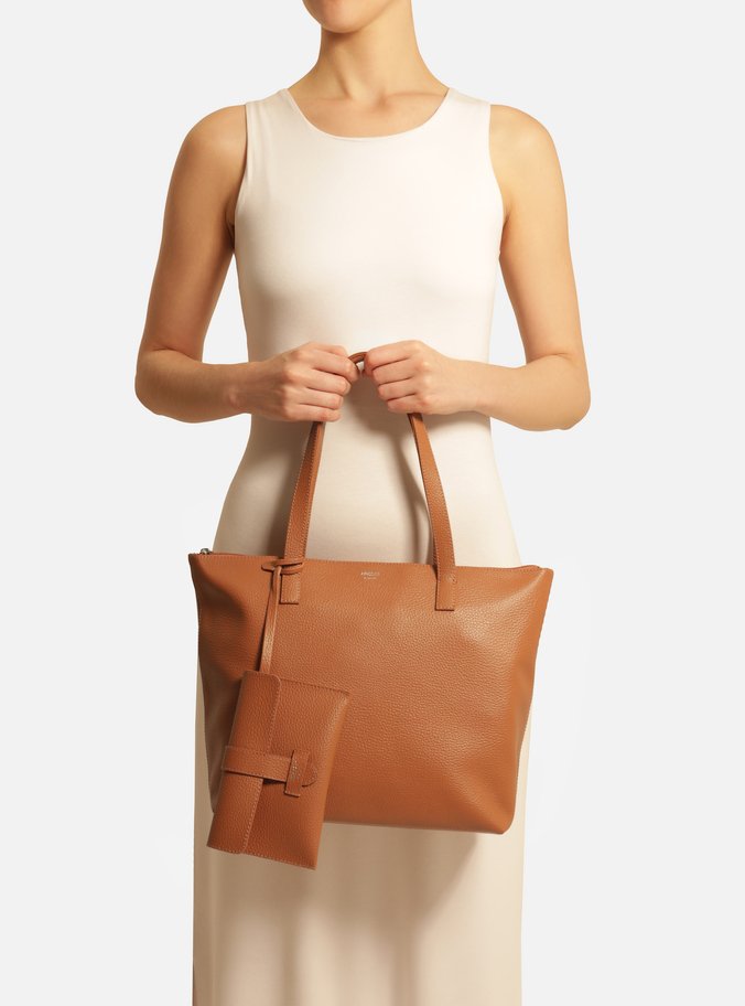 Bolsa Shopping Marrom Nut Mercato Grande