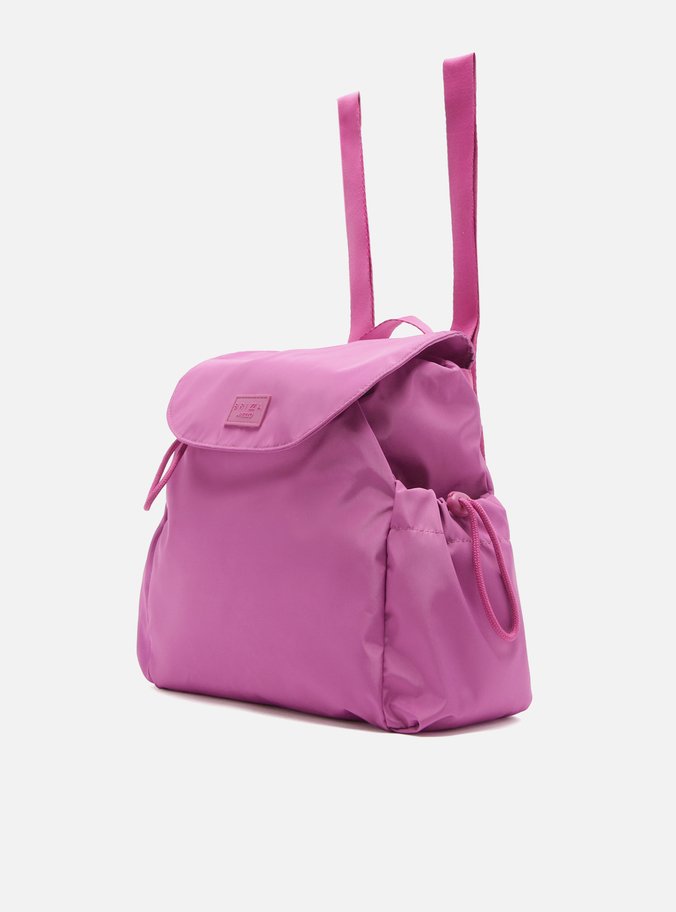 Mochila Roxa Nylon Gigi Média Brizza