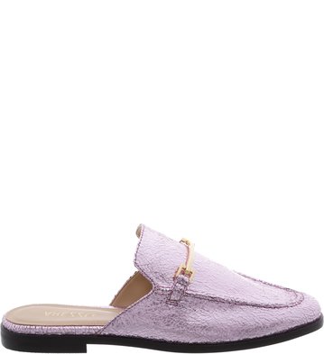 Mule Flat Sweet Pink Little Metal
