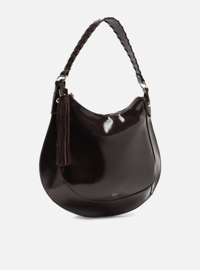 Bolsa Hobo Marrom Grande Barbicacho