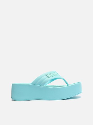 Sandália Azul Flatform Lulu Brizza