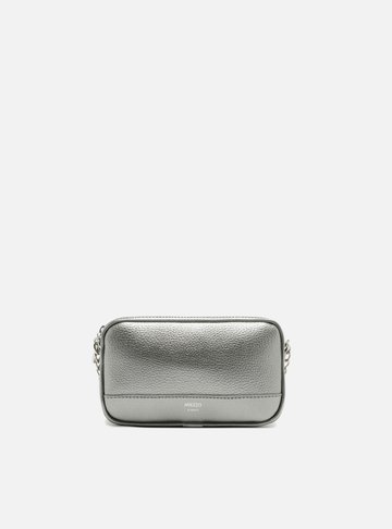 Bolsa Tiracolo Prata Pequena Corrente Basic