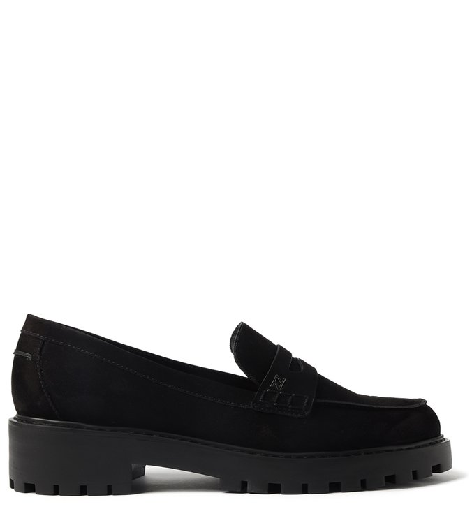 Mocassim Preto Nobuck Tratorado