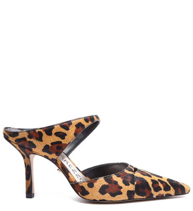 Mule Animal Print Pelo Salto Fino Gilda