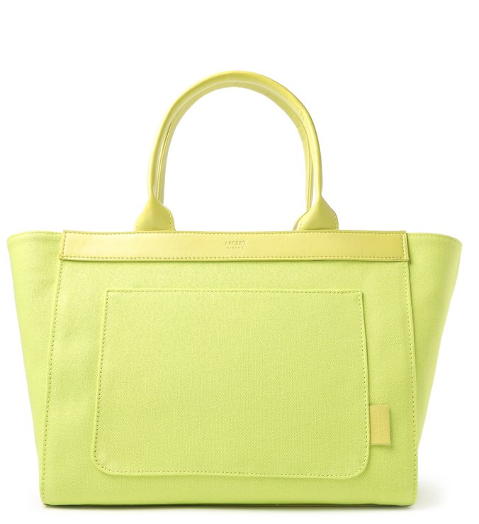 Bolsa Shopping Verde Lona Clara Grande