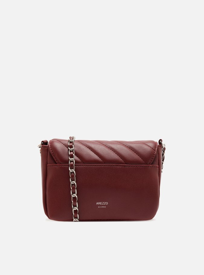 Bolsa Tiracolo Bordô Pequena Matelassê