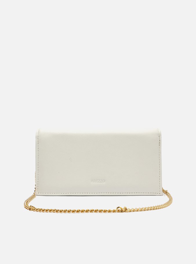 Bolsa Clutch Branca Couro Luana Pequena