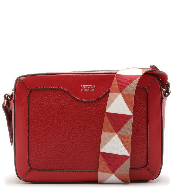 Bolsa Tiracolo Couro Martina Pequena Lust Red