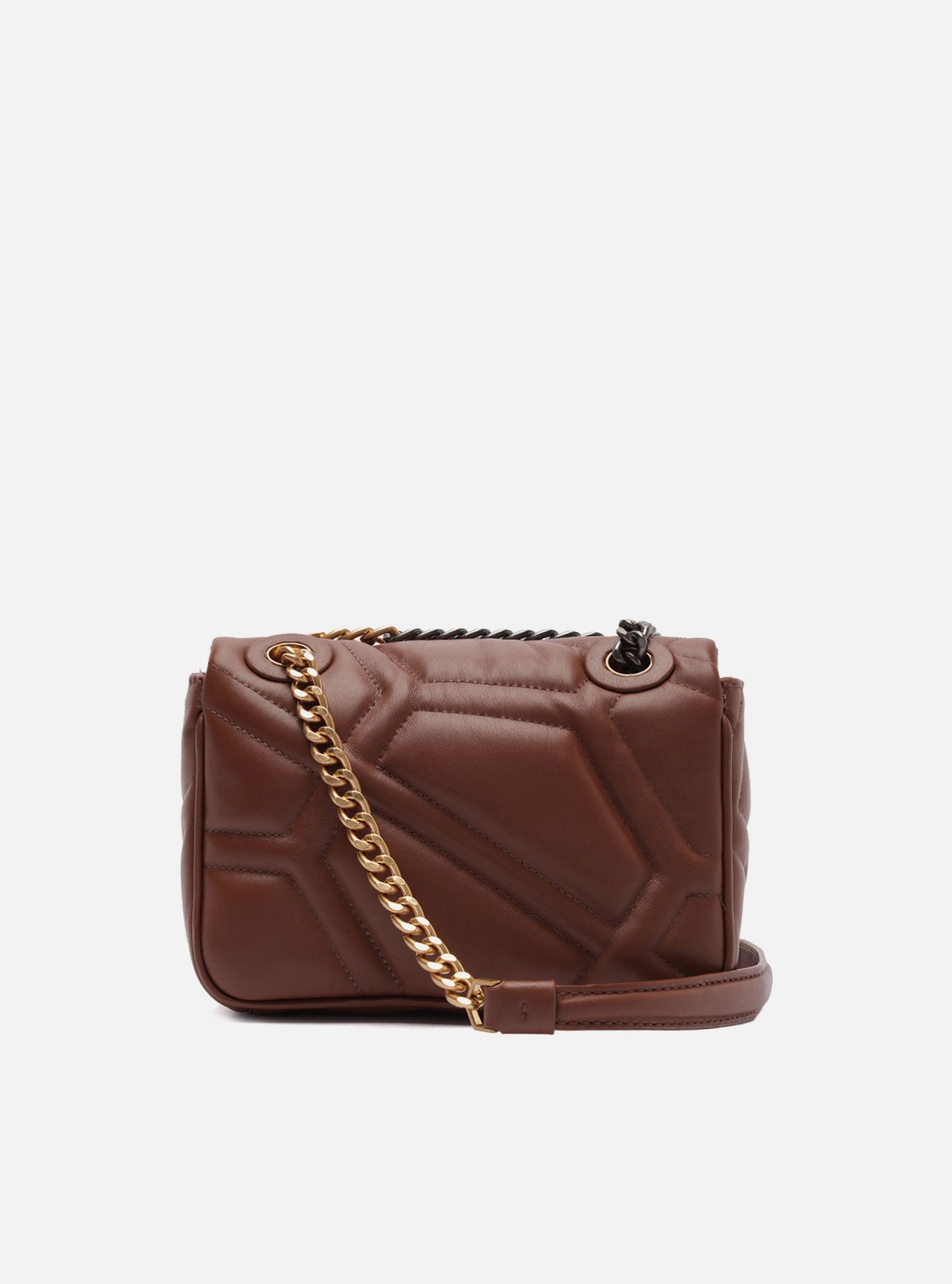 Bolsa Tiracolo Marrom Couro Emma Média — foto 3