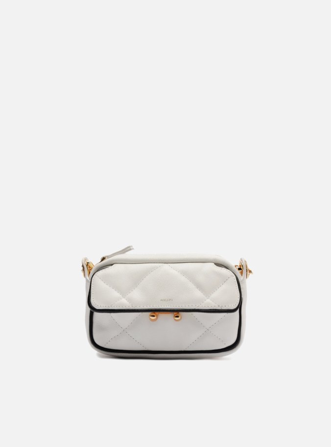 Mini Bag Tiracolo Branca Couro Mizz Duo