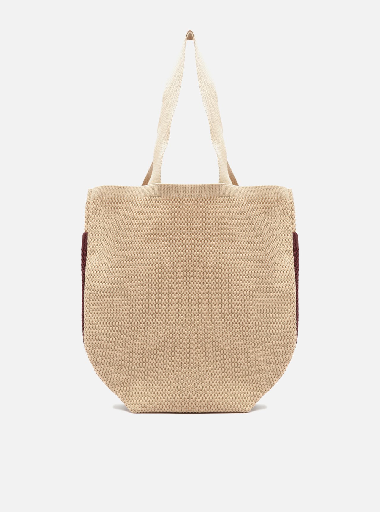 Bolsa Shopping Vermelha Knit Grande Metais Brizza — foto 3