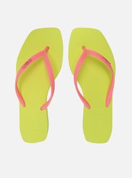Chinelo de Dedo Multicolorido Bico Quadrado Brizza
