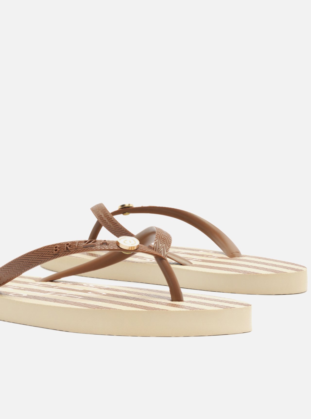 Chinelo de Dedo Marrom Listrado Easy Bacio Di Latte — foto 4