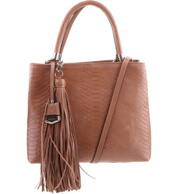 Bolsa Satchel Taty Snake Blush
