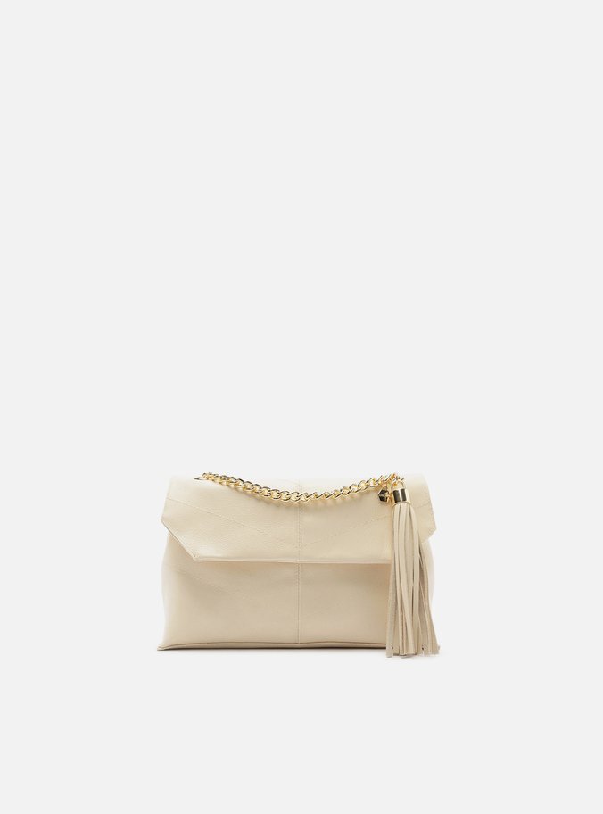 Bolsa Tiracolo Branca Couro Ísis Pequena