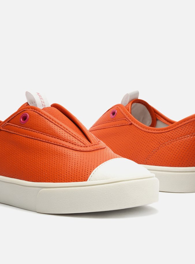 Tênis Infantil Slip On Laranja Elástico