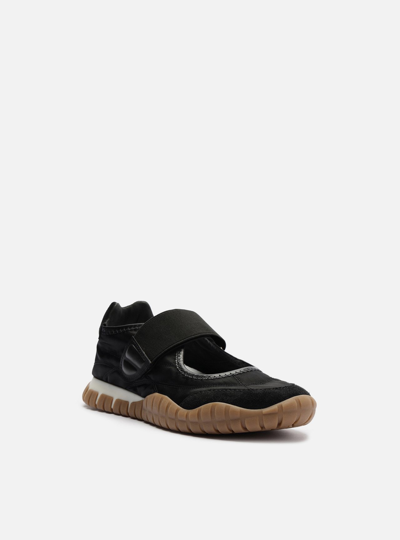 Tênis Sapatilha Preto Suede Sola Emborrachada — foto 2