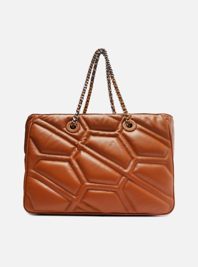 Bolsa Shopping Marrom Couro Emma Grande