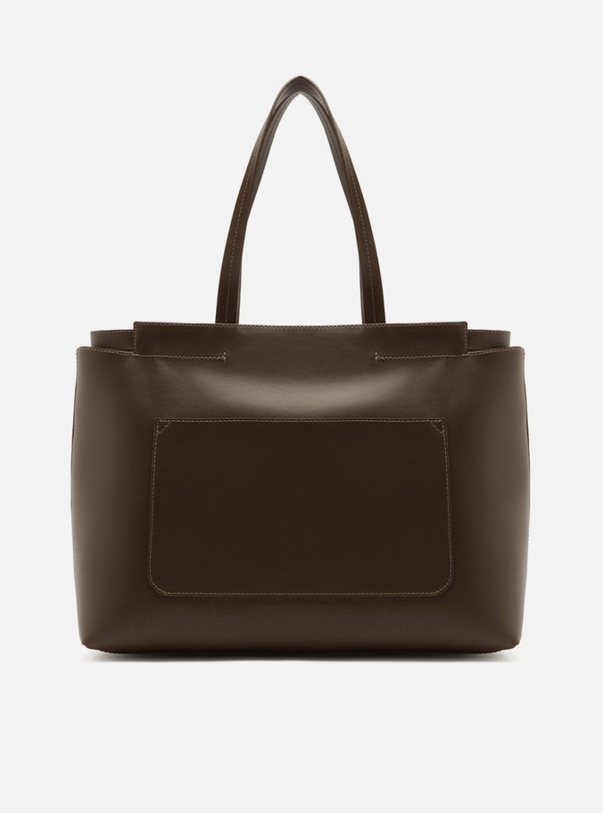 Bolsa Shopping Marrom Giorno Grande Trançado