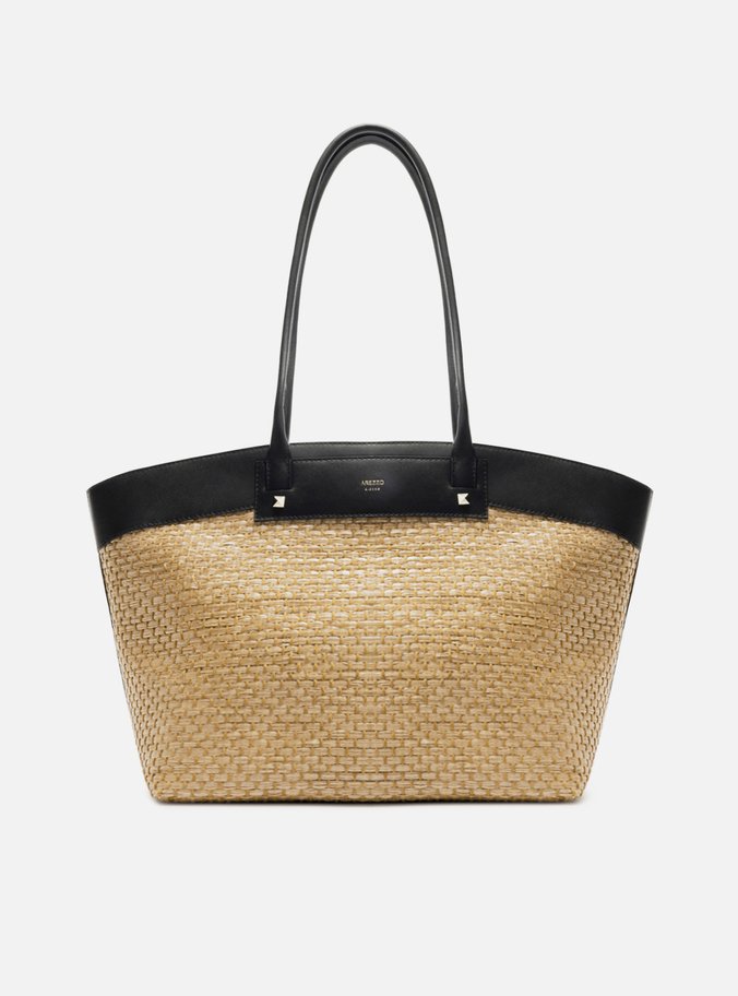 Bolsa Shopping Palha Grande Preta