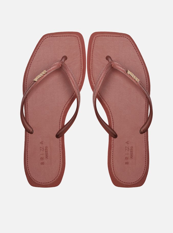 Chinelo de Dedo Rosa Square Brizza