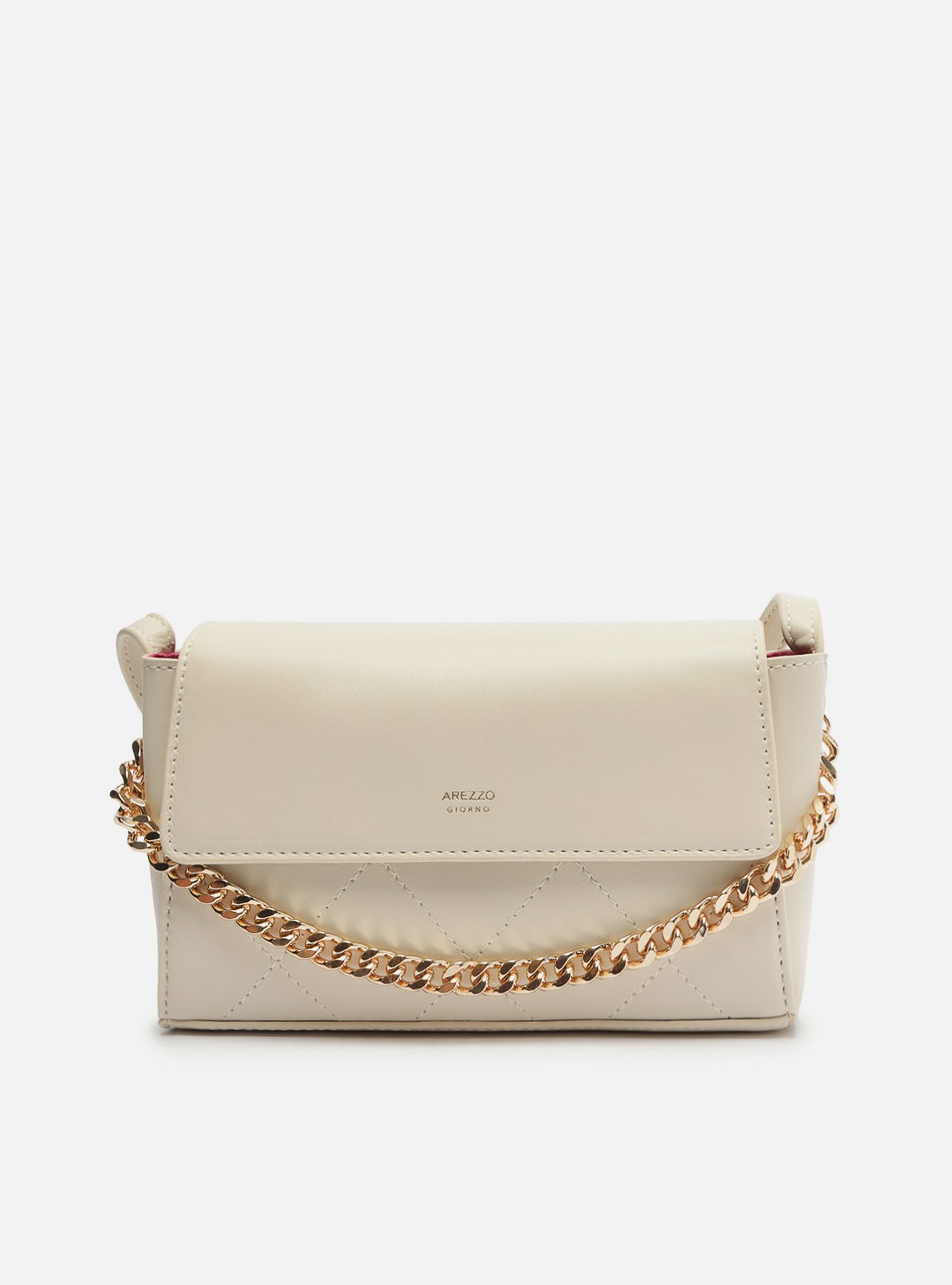 Bolsa Tiracolo Off-White Pequena Corrente Metal — foto 1